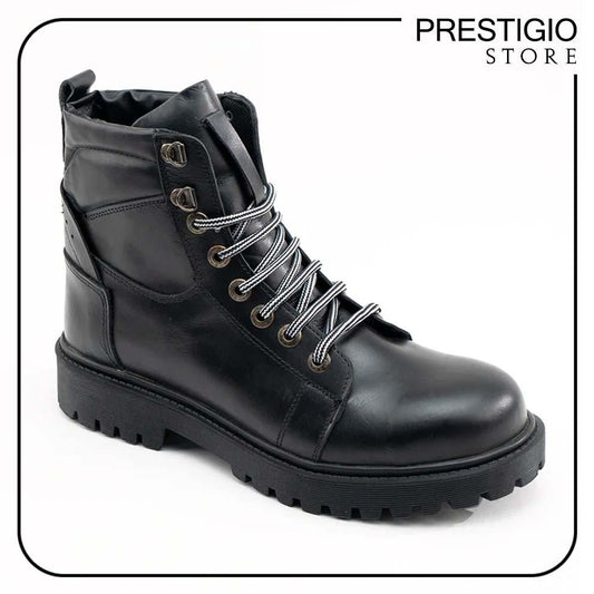 High-Quality Imported Leather Half Boots - Men's